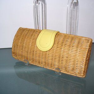 Talbots Wicker Rattan Clutch Bag